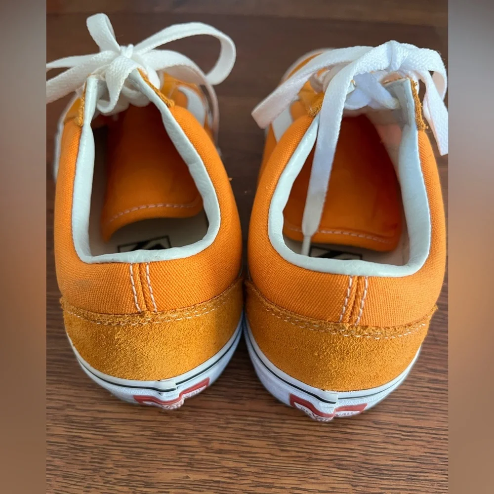 RARE Vans Old Skool Skate Shoes Dark Cheddar Suede - Picture 6 of 8